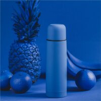 Trinkflasche Velvet 500ml - Blau - Fußball ( Gravur möglich )