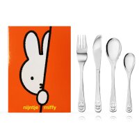Zilverstad Kinderbesteck - miffy Kaninchen Hase - 4-teilig ( Gravur möglich )