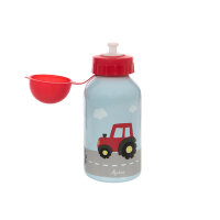 Trinkflasche 350ml  - Traktor rot ( Gravur möglich )