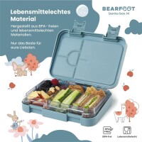 BearFoot Brotdose, Lunchbox, Bento Box - Bär - Planeten, Sterne ( Gravur möglich )