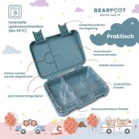 BearFoot Brotdose, Lunchbox, Bento Box - Feuerwehr & Hase ( Gravur möglich )