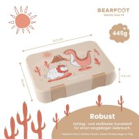 BearFoot Brrotdose, Lunchbox, Bento Box - Dinosaurier, Dinos ( Gravur möglich )