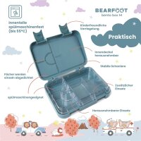 BearFoot Brotdose, Lunchbox, Bento Box - Traktor & Fuchs ( Gravur möglich )