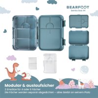 BearFoot Brotdose, Lunchbox, Bento Box - Traktor & Fuchs ( Gravur möglich )