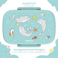 BearFoot Brotdose, Lunchbox, Bento Box Set - Delfin ( Gravur möglich )