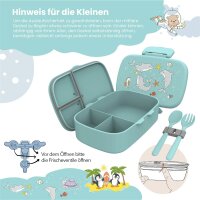 BearFoot Brotdose, Lunchbox, Bento Box Set - Delfin ( Gravur möglich )