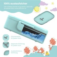 BearFoot Brotdose, Lunchbox, Bento Box Set - Delfin ( Gravur möglich )