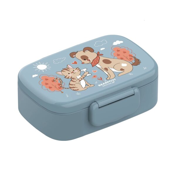 BearFoot Brotdose, Lunchbox, Bento Box Set - Hund & Katze ( Gravur möglich )