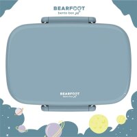 BearFoot Brotdose, Lunchbox, Bento Box Set - Blau ( Gravur möglich )