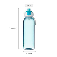 Trinkflasche Mepal Pop-up Campus (500ml) - blau ( Gravur möglich )