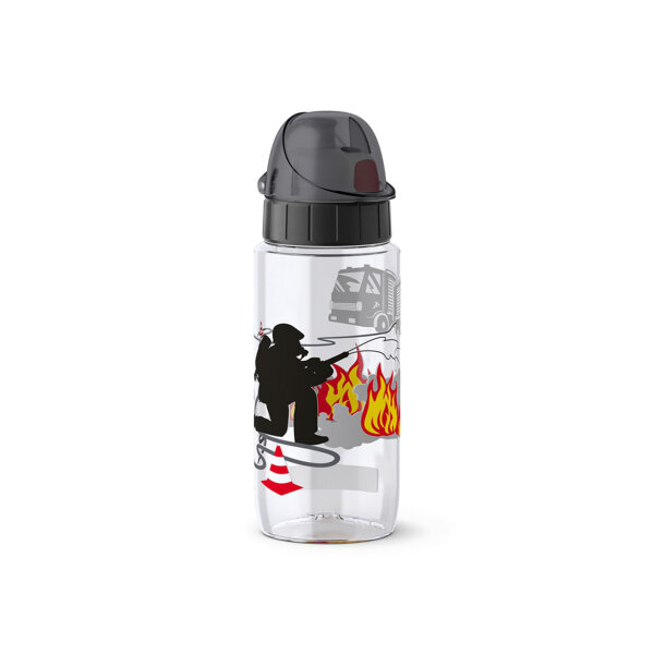 Trinkflasche Emsa Drink2Go Tritan 500ml - Fireman, Feuerwehrmann ( Gravur möglich )