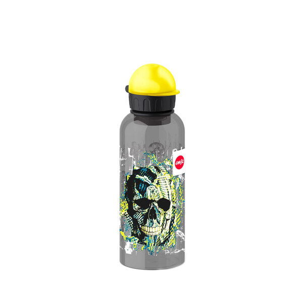 Trinkflasche Emsa Teens 600ml - Skull, Totenkopf ( Gravur möglich )