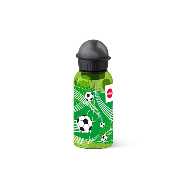 Trinkflasche Emsa Kids 400ml - Soccer, Fußball ( Gravur möglich )