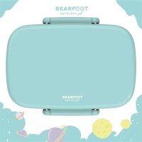 BearFoot Brotdose, Lunchbox - Mint ( Gravur möglich )