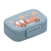 BearFoot Brotdose, Lunchbox, Bento Box Set - Feuerwehr & Hase ( Gravur möglich )