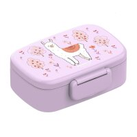 BearFoot Brotdose, Lunchbox, Bento Box Set - Lama - Alpaca, Blumen, Bäume ( Gravur möglich )