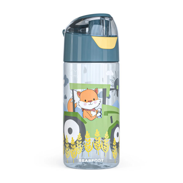 Trinkflasche BearFoot 450ml - Traktor Fuchs ( Gravur möglich )