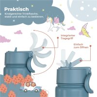 Trinkflasche Thermo BearFoot 400ml - Astro Bär - Planeten, Sterne