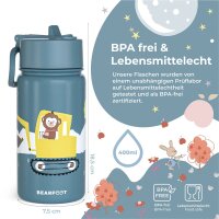 Trinkflasche Thermo BearFoot 400ml - Bagger & Affe