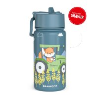 Trinkflasche Thermo BearFoot 400ml - Traktor & Fuchs