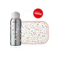 Mepal Flowers & Butterflies 2er Bundle - Brotdose,...