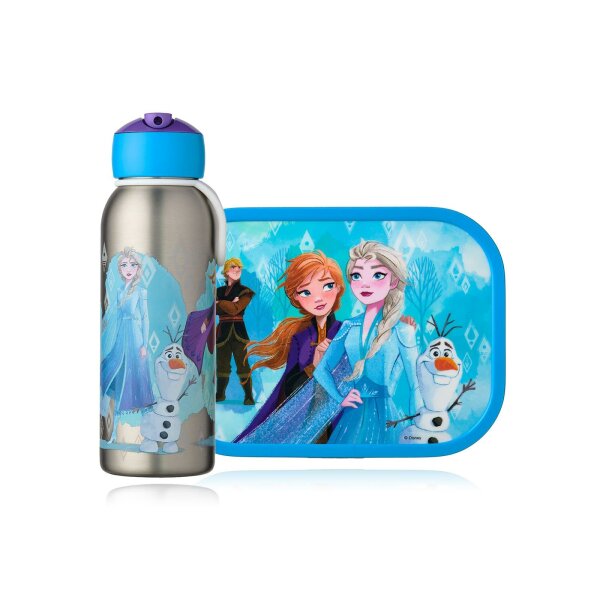 Mepal Frozen II 2er Bundle - Brotdose, Trinkflasche ( Gravur möglich )