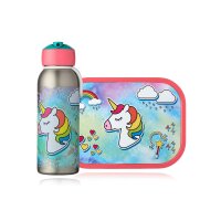 Mepal Einhorn 2er Bundle - Brotdose, Trinkflasche (...