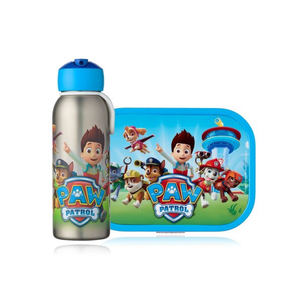 Mepal Paw Patrol 2er Bundle - Brotdose, Trinkflasche ( Gravur möglich )