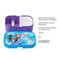 Mepal Frozen II 3er Bundle - Brotdose, Trinkflasche, Besteck