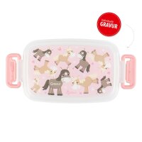 Sigikid Brotdose, Lunchbox - Pony Rosa ( Gravur...