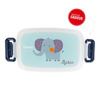 Sigikid Brotdose, Lunchbox - Elefant ( Gravur möglich )