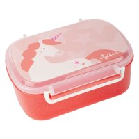 Sigikid Brotdose, Lunchbox - Einhorn Rot ( Gravur...