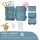 BearFoot Brotdose,Lunchbox, Bento Box - Sticker Blau ( Gravur möglich )