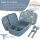 BearFoot Brotdose, Lunchbox, Bento Box Set - Sticker Blau ( Gravur möglich )