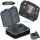 BearFoot Brotdose, Lunchbox, Bento Box COMPACT - Game Schwarz ( Gravur möglich )