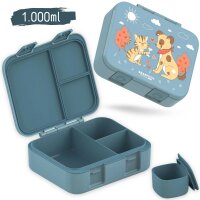 BearFoot Brotdose, Lunchbox, Bento Box COMPACT - Hund & Katze ( Gravur möglich )