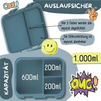 BearFoot Brotdose, Lunchbox, Bento Box COMPACT - Hund & Katze ( Gravur möglich )