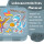 BearFoot Brotdose, Lunchbox, Bento Box COMPACT - Dinos Blau ( Gravur möglich )