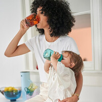 Mepal Flowers & Butterflies 2er Bundle - Brotdose, Trinklernbecher