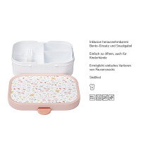 Mepal Flowers & Butterflies 2er Bundle - Brotdose, Trinklernbecher