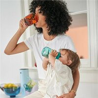 Mepal Flowers & Butterflies 4er Bundle - Brotdose, 3 Becher ( Gravur möglich)
