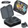 BearFoot Brotdose, Lunchbox, Bento Box COMPACT 1000ml - Dinos Schwarz ( Gravur möglich )
