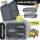 BearFoot Brotdose, Lunchbox, Bento Box COMPACT 1000ml - Dinos Schwarz ( Gravur möglich )