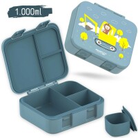 BearFoot Brotdose, Lunchbox, Bento Box COMPACT - Bagger & Affe ( Gravur möglich )