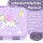 BearFoot Brotdose, Lunchbox, Bento Box COMPACT - Einhorn - Sterne, Wolken Mond ( Gravur möglich )