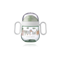 Mepal Little Farm 2er Bundle - Trinklernbecher Mio, Strohhalmbecher