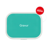 Mepal Deep turquoise 2er Bundle - Trinklernbecher Mio, Brotdose ( Gravur möglich )