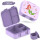 BearFoot Brotdose, Lunchbox,Bento Box COMPACT 1000ml - Meerjungfrau - Fische, Seestern, Seepferdchen ( Gravur möglich )
