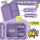 BearFoot Brotdose, Lunchbox,Bento Box COMPACT 1000ml - Meerjungfrau - Fische, Seestern, Seepferdchen ( Gravur möglich )