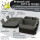 BearFoot Brotdose, Lunchbox, Bento Box COMPACT-S 650ml - Dinos Schwarz ( Gravur möglich )